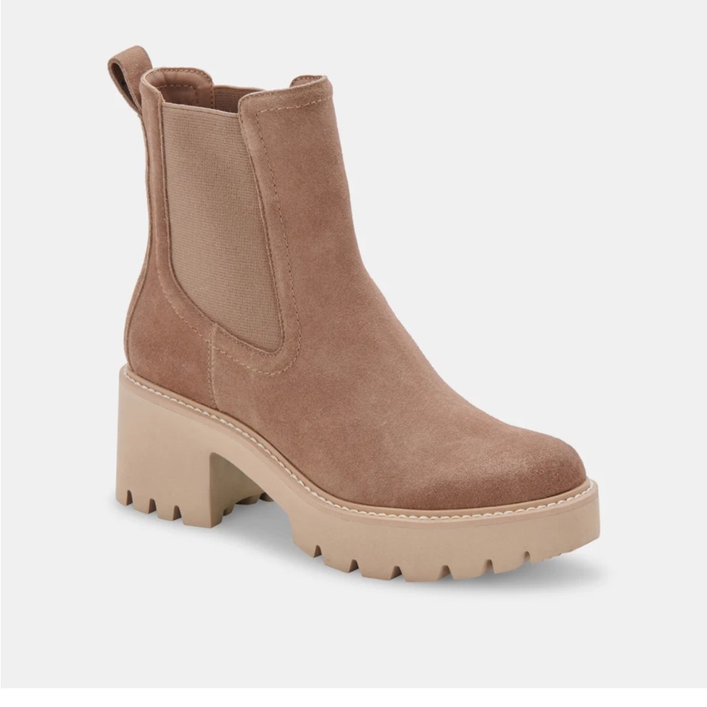 Dolce Vita Hawk H2O Booties Mushroom Suede 7.5